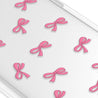 iPhone 15 Pro Max Pink Ribbon Mini Ring Kickstand Case MagSafe Compatible 
