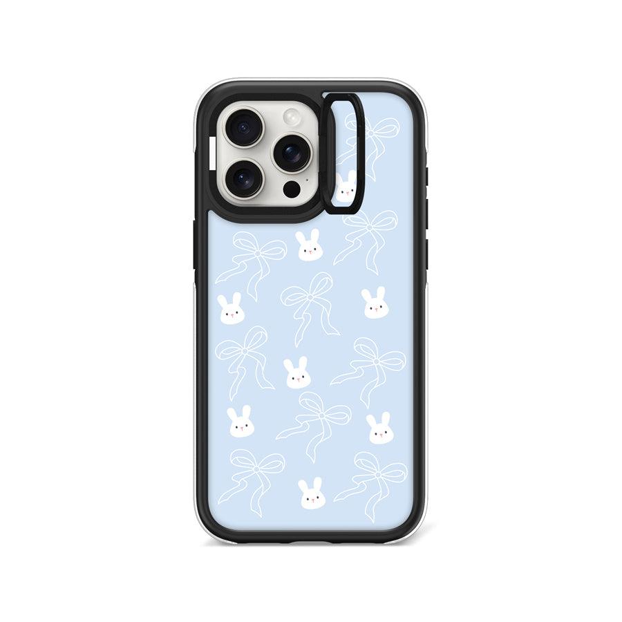 iPhone 15 Pro Max Rabbit and Ribbon Camera Ring Kickstand Case 