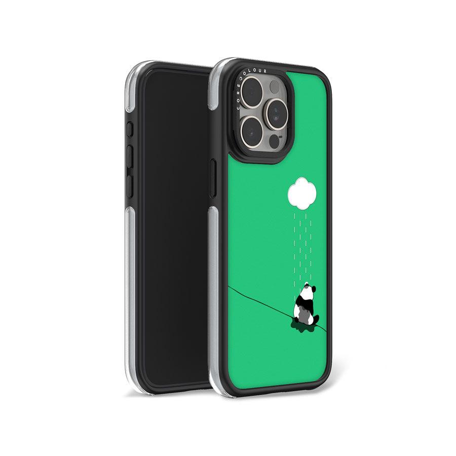 iPhone 15 Pro Max Sad Panda Camera Ring Kickstand Case 