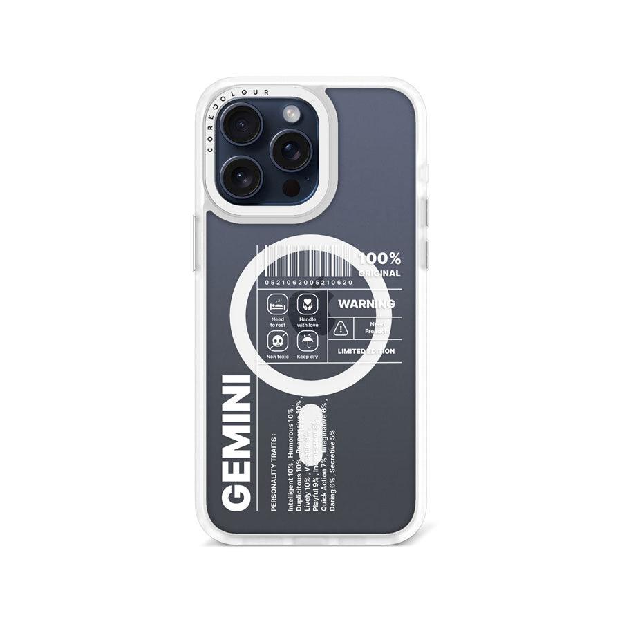 iPhone 15 Pro Max Warning Gemini Phone Case MagSafe Compatible 