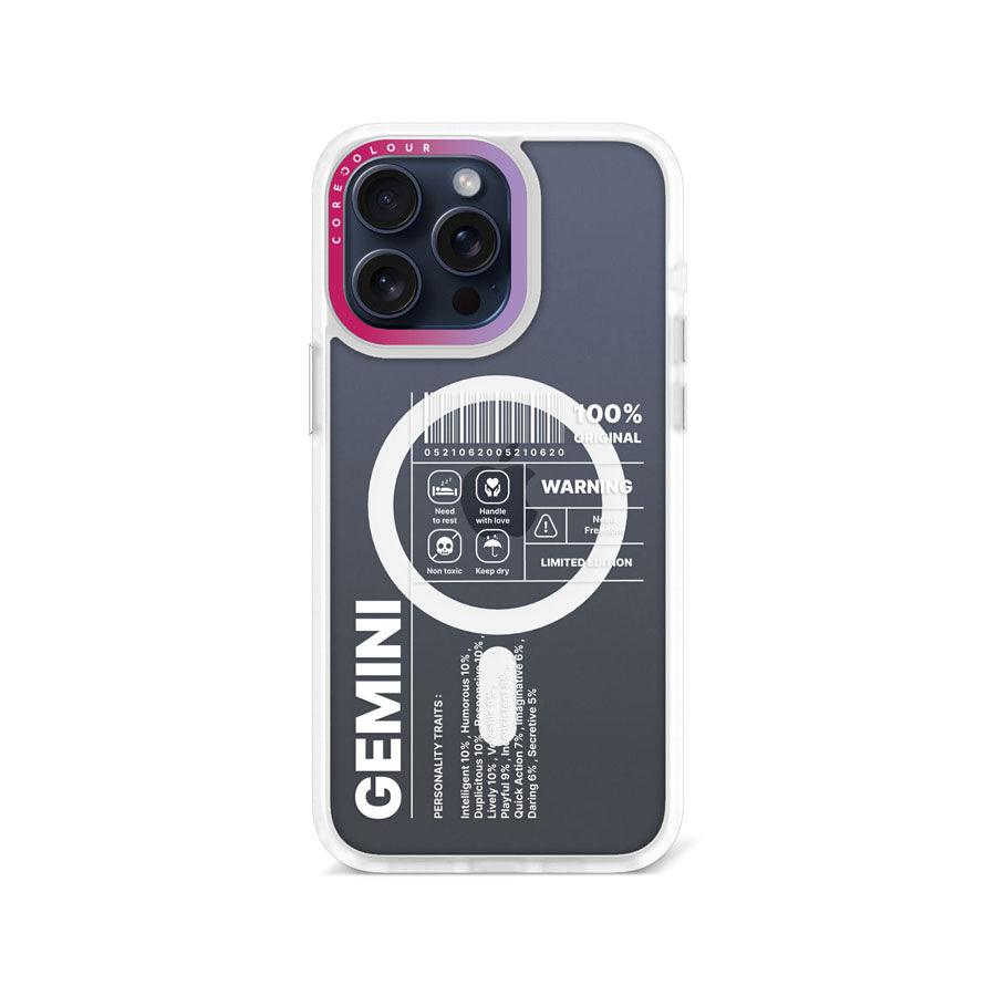 iPhone 15 Pro Max Warning Gemini Phone Case MagSafe Compatible 