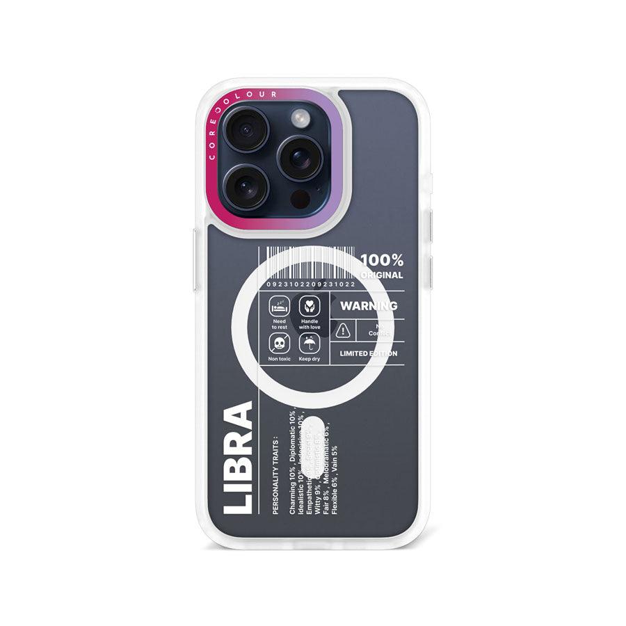 iPhone 15 Pro Max Warning Libra Phone Case MagSafe Compatible 