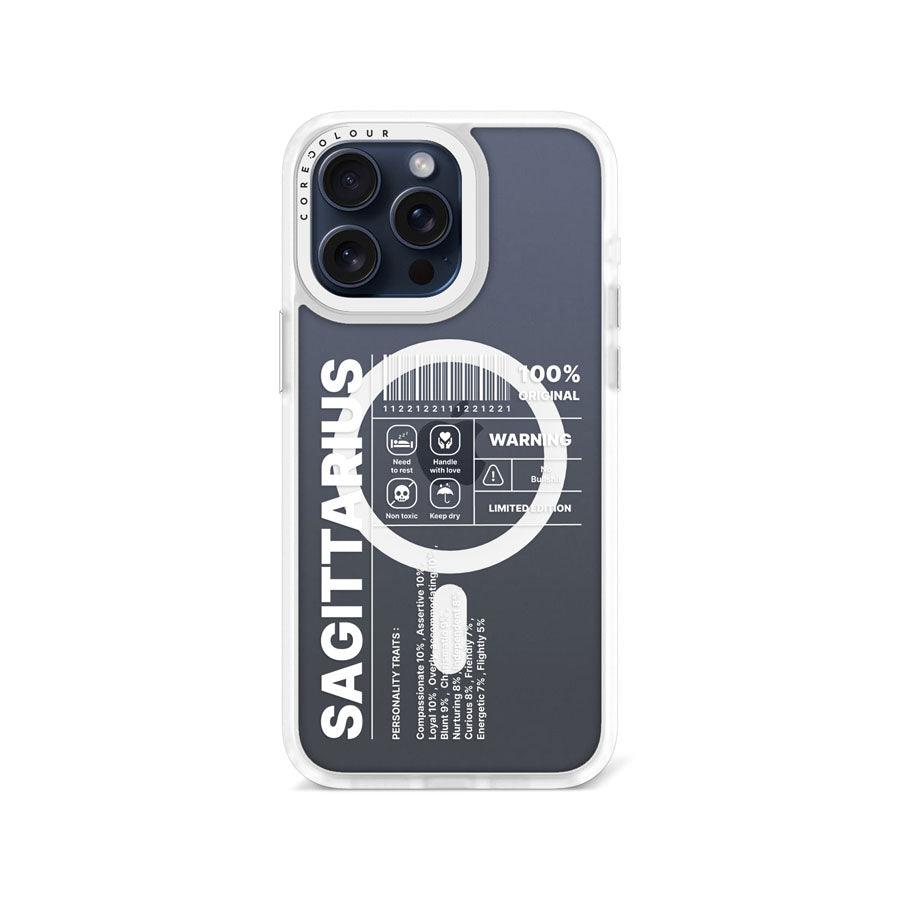 iPhone 15 Pro Max Warning Sagittarius Phone Case MagSafe Compatible 