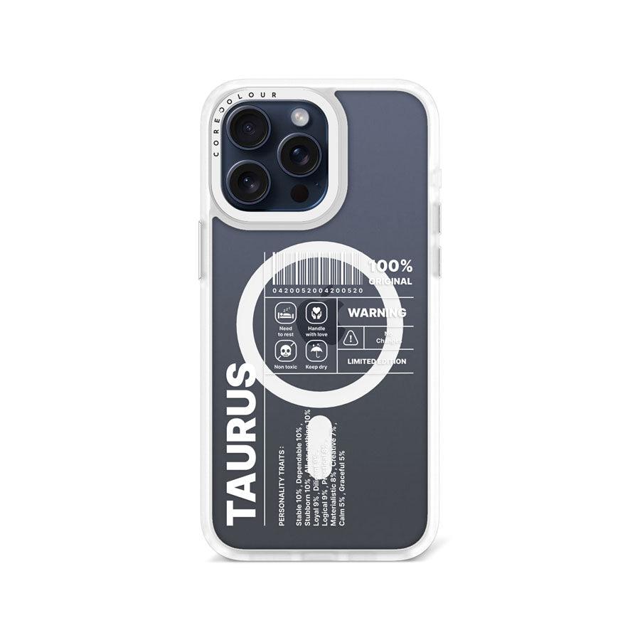 iPhone 15 Pro Max Warning! Taurus Phone Case MagSafe Compatible 