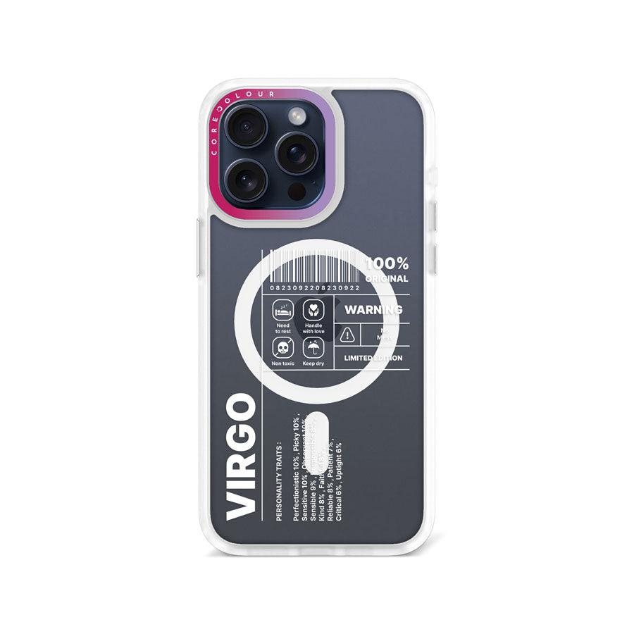 iPhone 15 Pro Max Warning Virgo Phone Case MagSafe Compatible 
