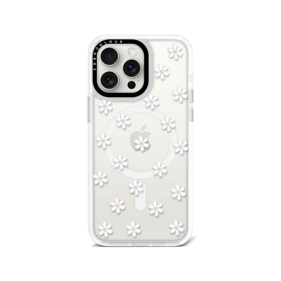 iPhone 15 Pro Max White Flower Mini Phone Case MagSafe Compatible - CORECOLOUR AU