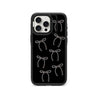 iPhone 15 Pro Max White Ribbon Minimal Line Ring Kickstand Case MagSafe Compatible 