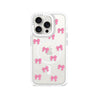 iPhone 15 Pro Pink Ribbon Bow Mini Phone Case MagSafe Compatible 
