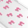 iPhone 15 Pro Pink Ribbon Bow Mini Ring Kickstand Case MagSafe Compatible 