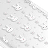 iPhone 15 Pro Rabbit and Flower Camera Ring Kickstand Case 
