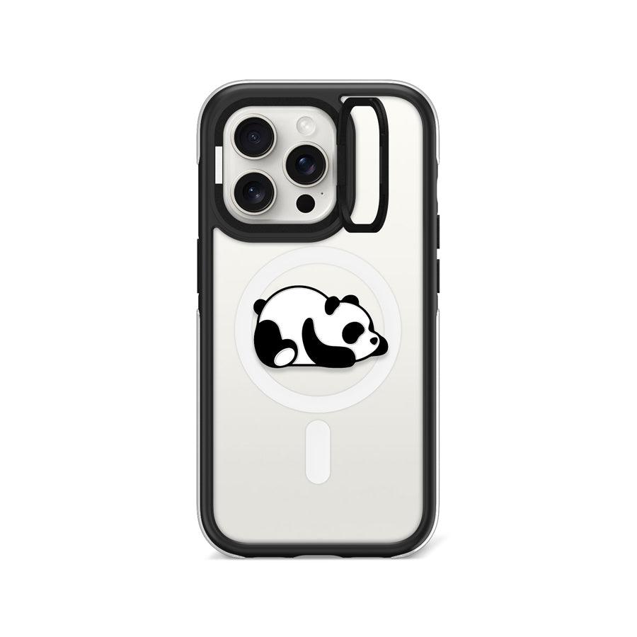 iPhone 15 Pro Sketching Panda Ring Kickstand Case MagSafe Compatible 