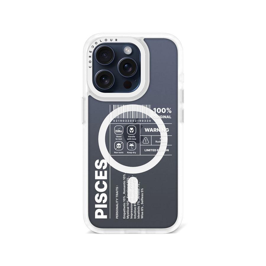 iPhone 15 Pro Warning Pisces Phone Case MagSafe Compatible 