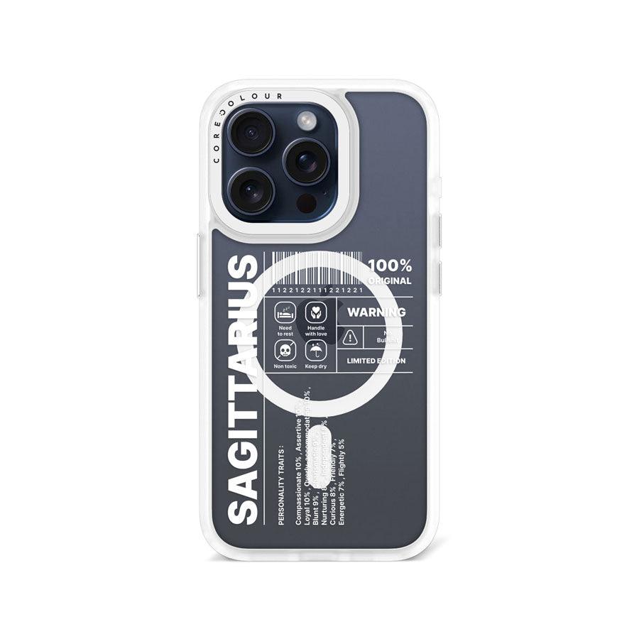 iPhone 15 Pro Warning Sagittarius Phone Case MagSafe Compatible 