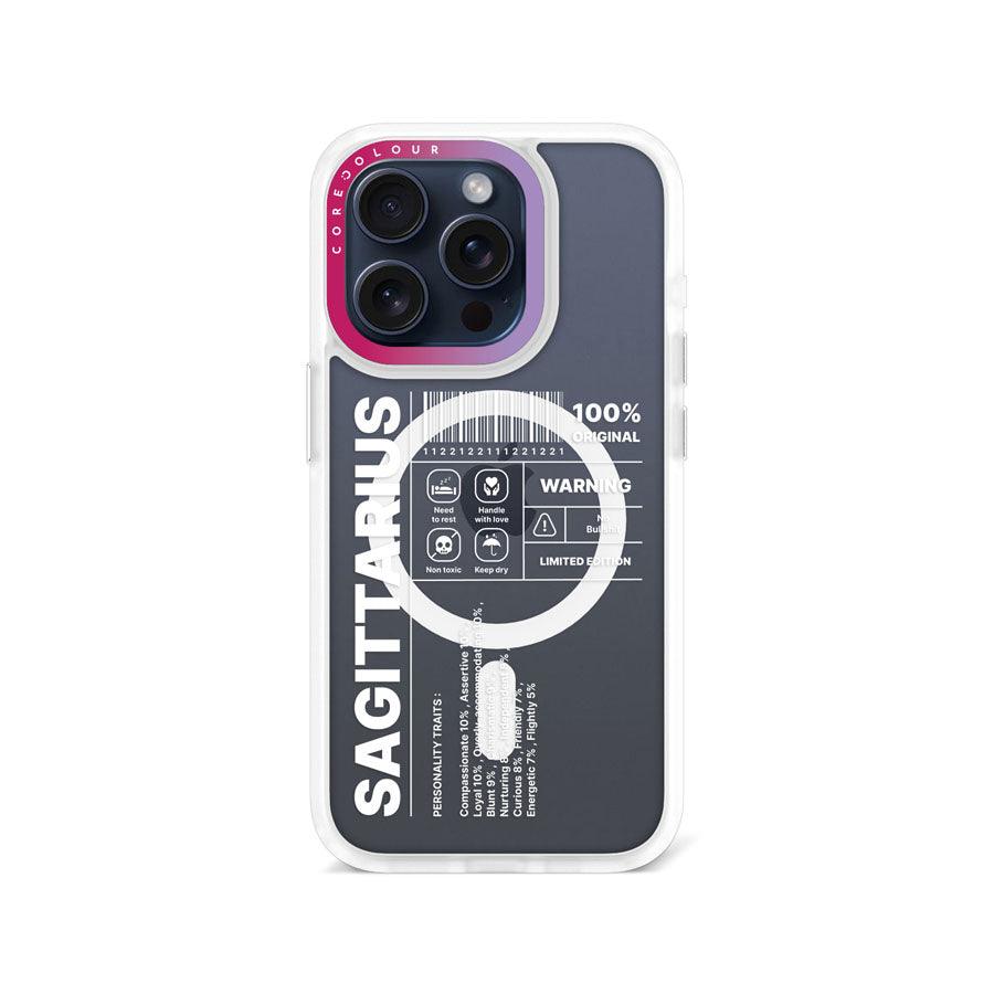iPhone 15 Pro Warning Sagittarius Phone Case MagSafe Compatible 