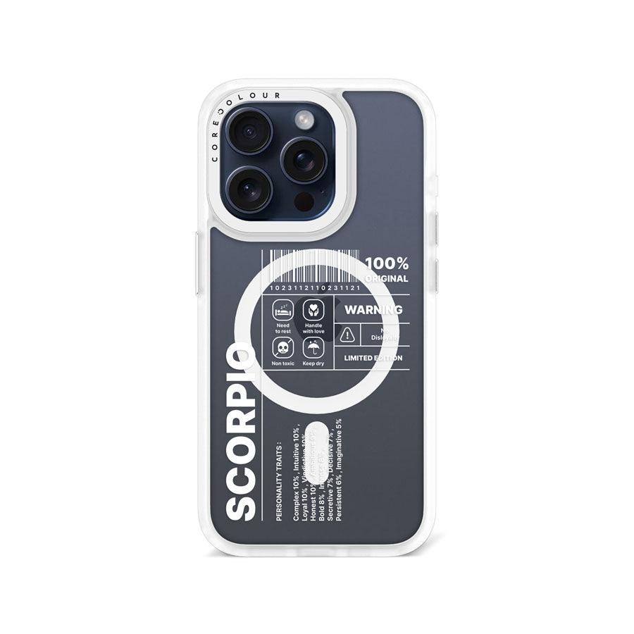iPhone 15 Pro Warning Scorpio Phone Case MagSafe Compatible 