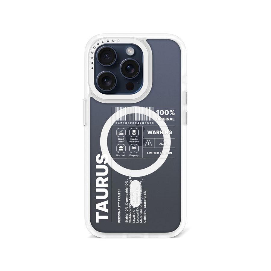 iPhone 15 Pro Warning Taurus Phone Case MagSafe Compatible 