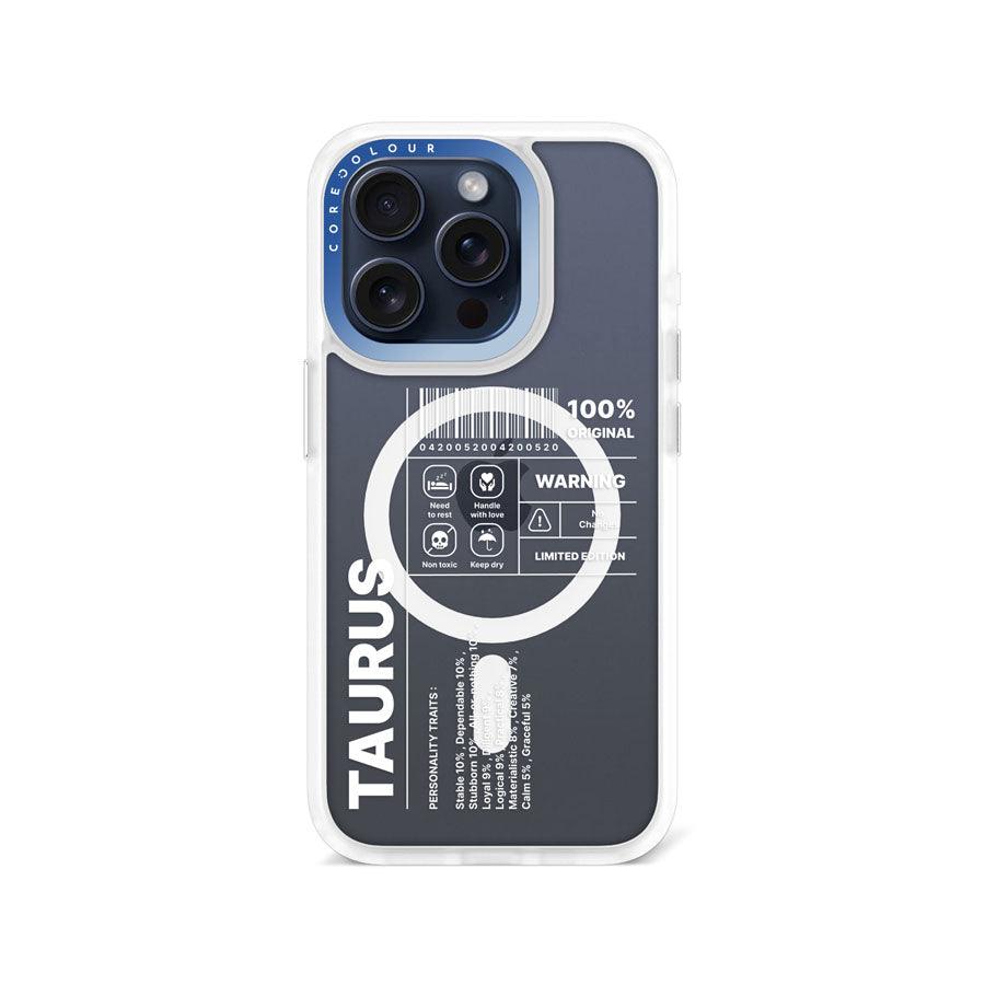 iPhone 15 Pro Warning Taurus Phone Case MagSafe Compatible 
