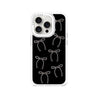 iPhone 15 Pro White Ribbon Minimal Line Phone Case MagSafe Compatible 