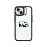 iPhone 15 Sketching Panda Camera Ring Kickstand Case 