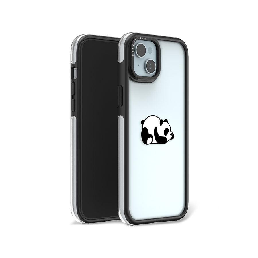 iPhone 15 Sketching Panda Ring Kickstand Case MagSafe Compatible 