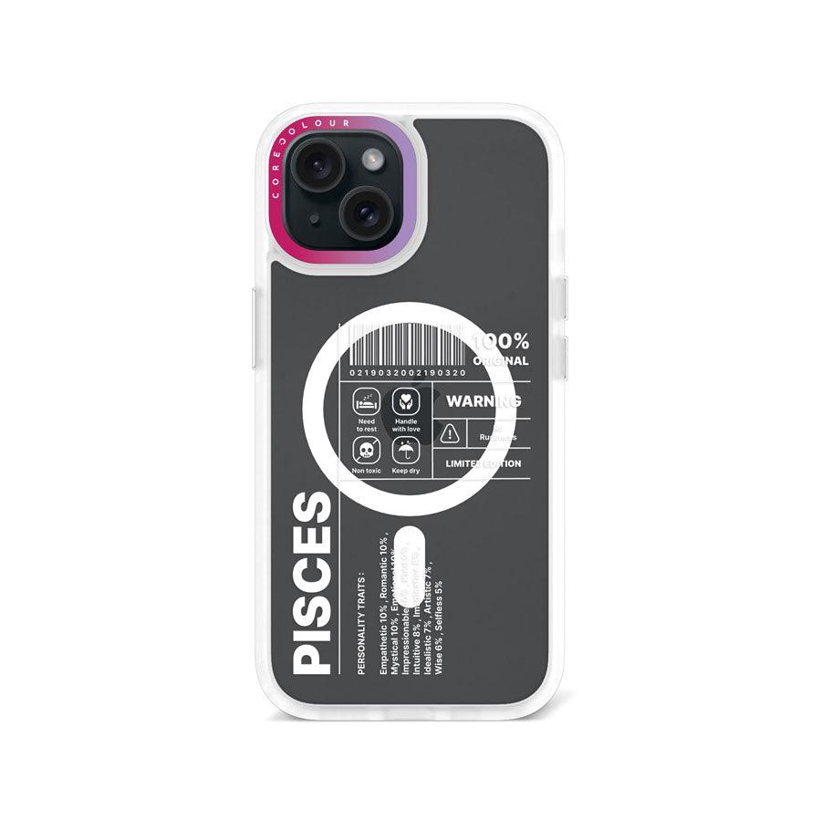 iPhone 15 Warning Pisces Phone Case MagSafe Compatible 