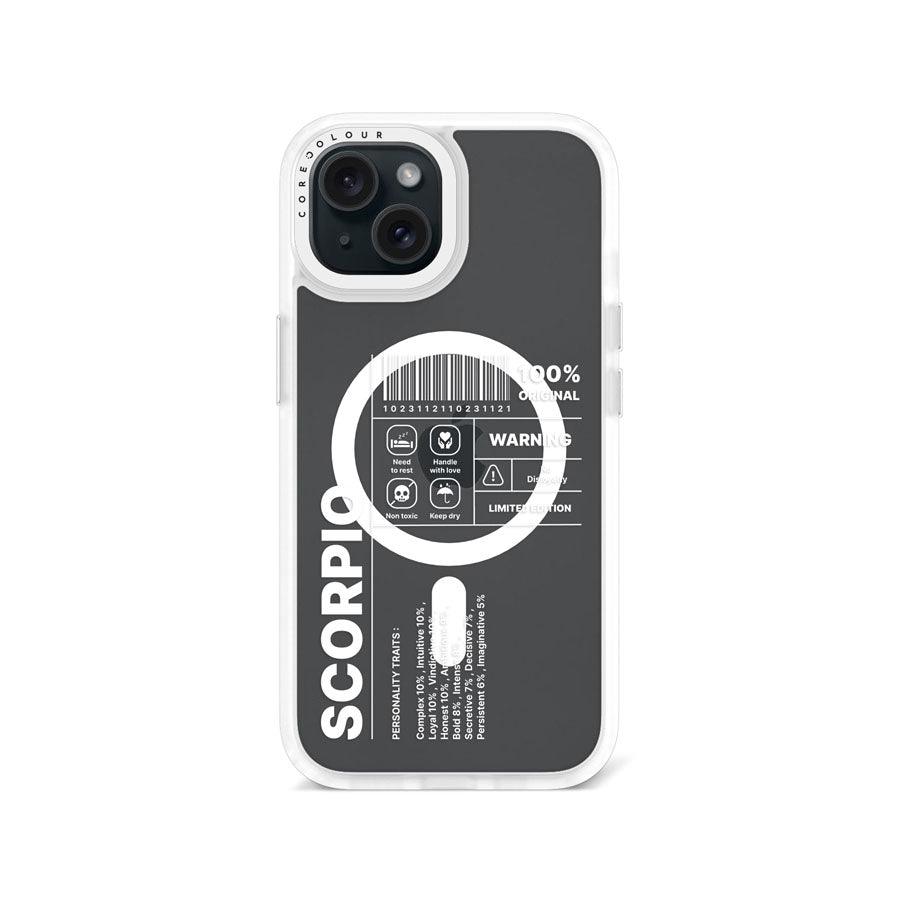 iPhone 15 Warning Scorpio Phone Case MagSafe Compatible 