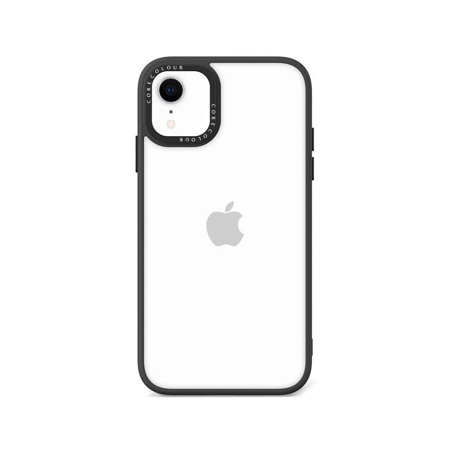 iPhone XR Jet Black Clear Phone Case - CORECOLOUR