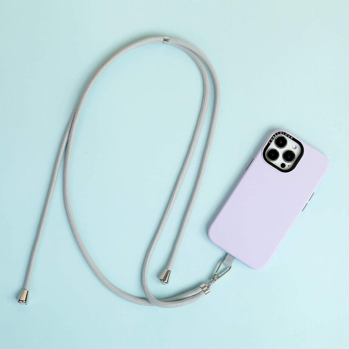 Light Grey Phone Strap with Strap Card - CORECOLOUR