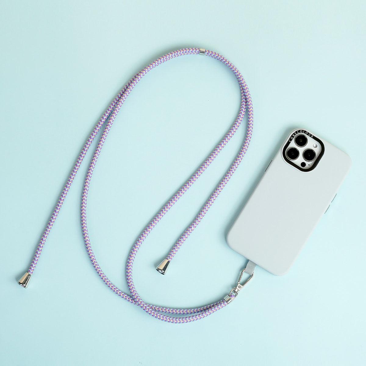 Purple Blue Phone Strap with Strap Card - CORECOLOUR