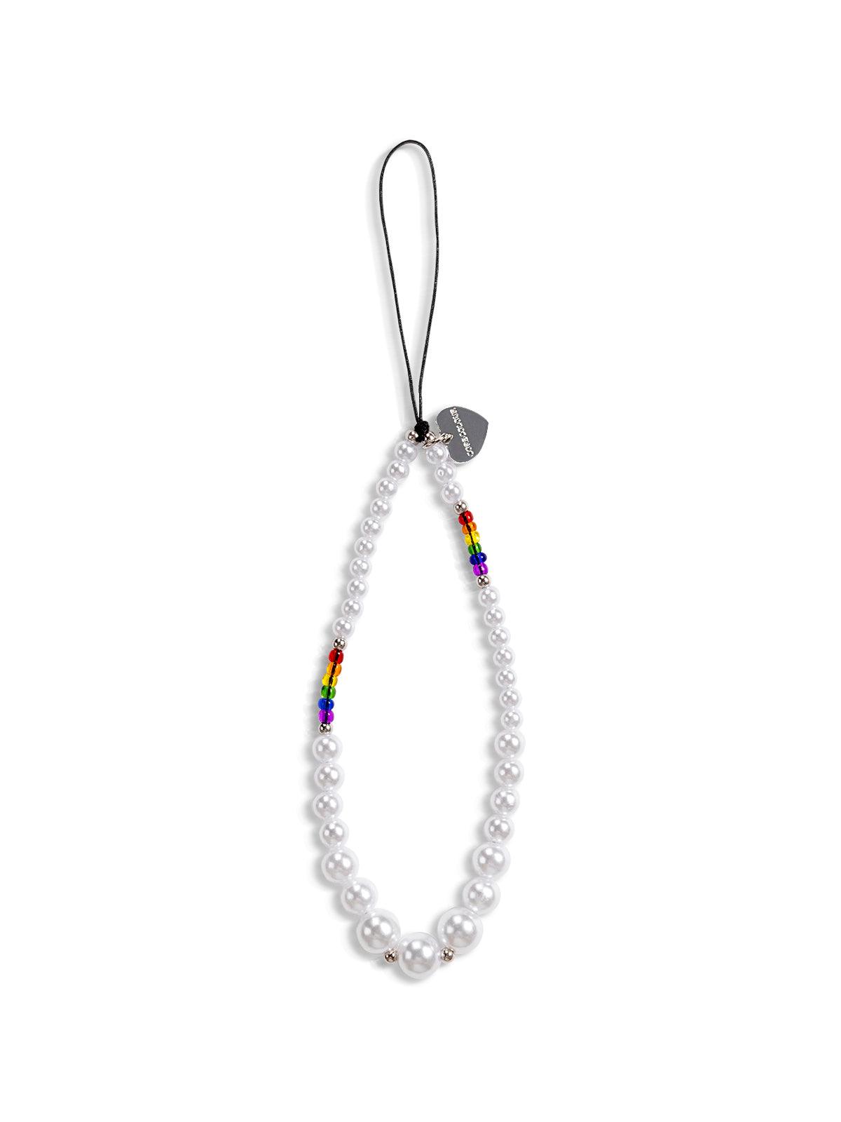 Rainbow Pearls Phone Charm - CORECOLOUR