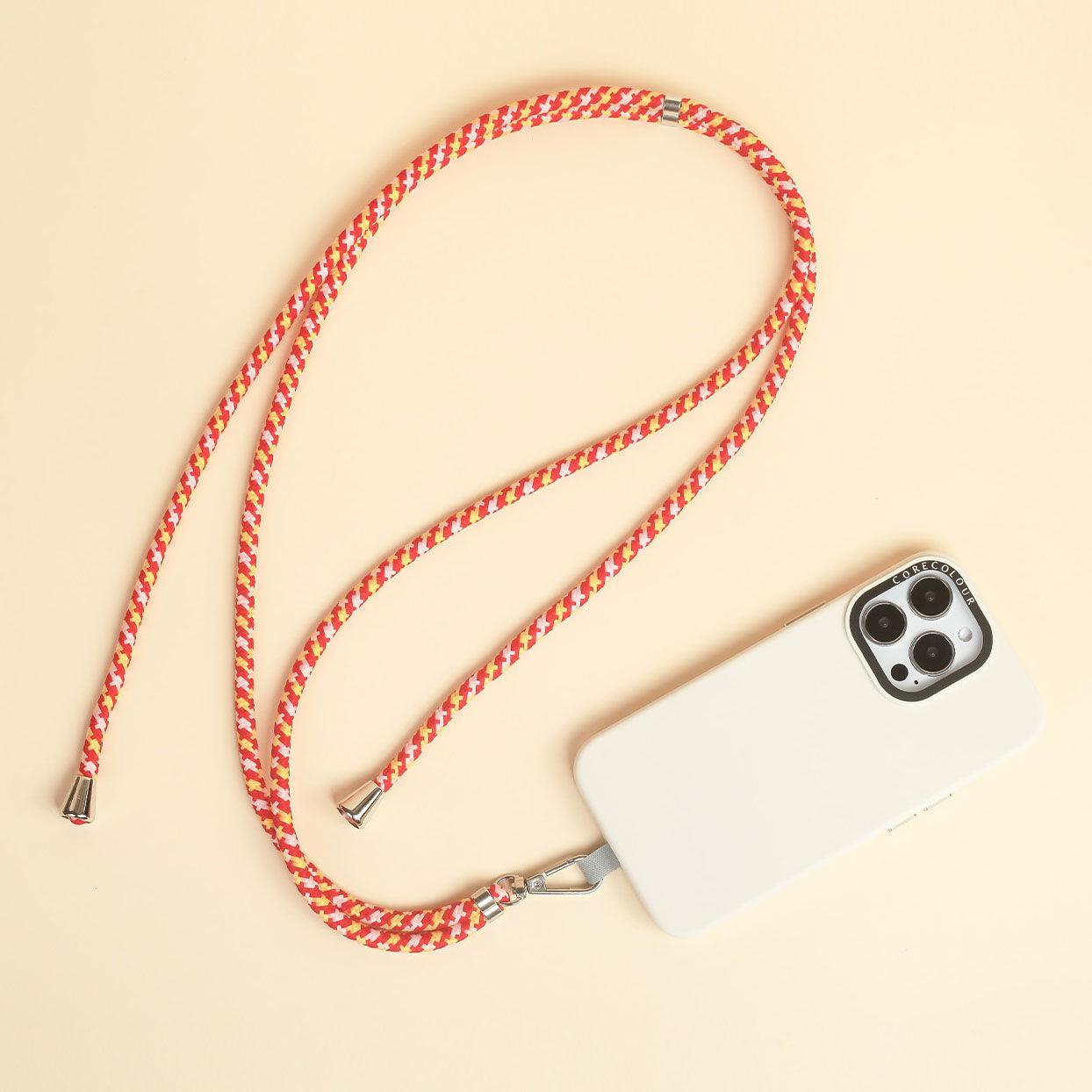 Red Yellow Phone Strap with Strap Card - CORECOLOUR