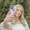 Samsung Galaxy S24 Ultra Blooming Ground Pink Clear Matte Printed Case - CORECOLOUR