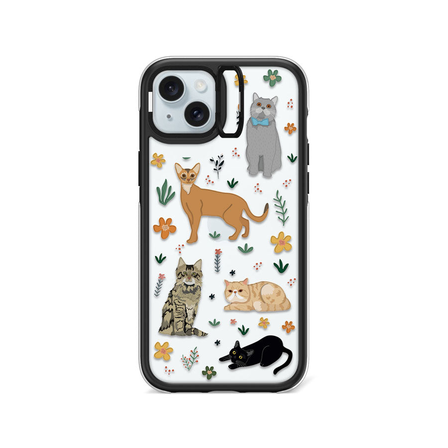 iPhone 15 Plus A Purr-fect Day Camera Ring Kickstand Case - CORECOLOUR