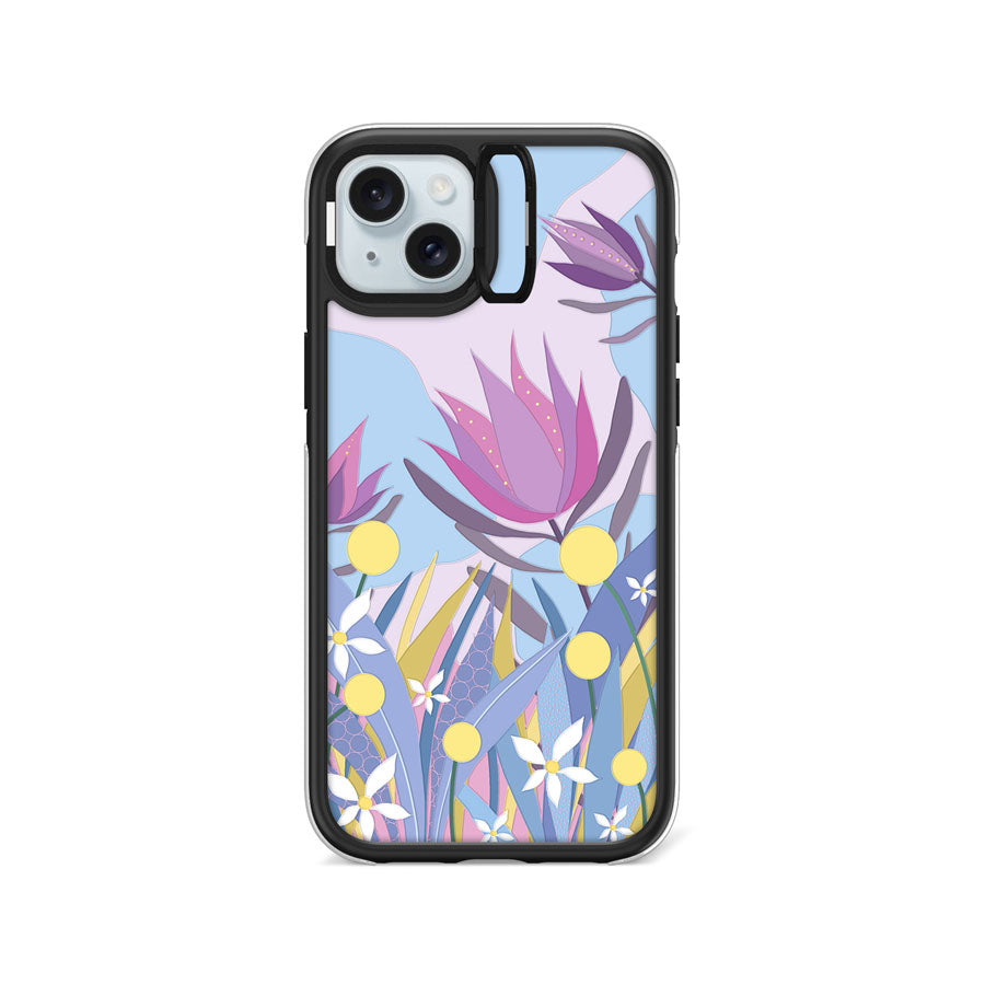 iPhone 15 Plus King Protea Camera Ring Kickstand Case - CORECOLOUR