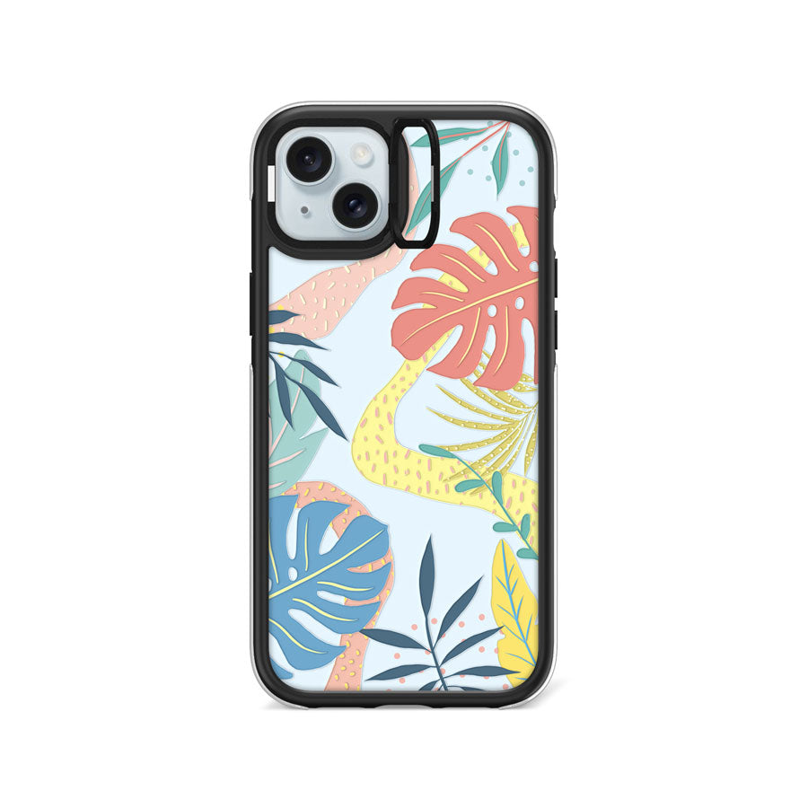 iPhone 15 Plus Tropical Summer III Camera Ring Kickstand Case - CORECOLOUR