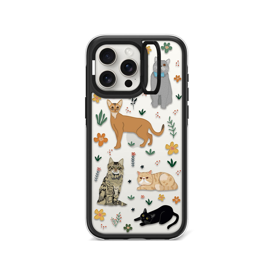 iPhone 15 Pro Max A Purr-fect Day Camera Ring Kickstand Case - CORECOLOUR