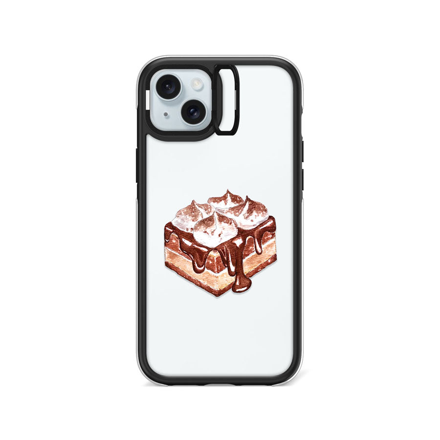 iPhone 15 Plus Cocoa Delight Camera Ring Kickstand Case - CORECOLOUR