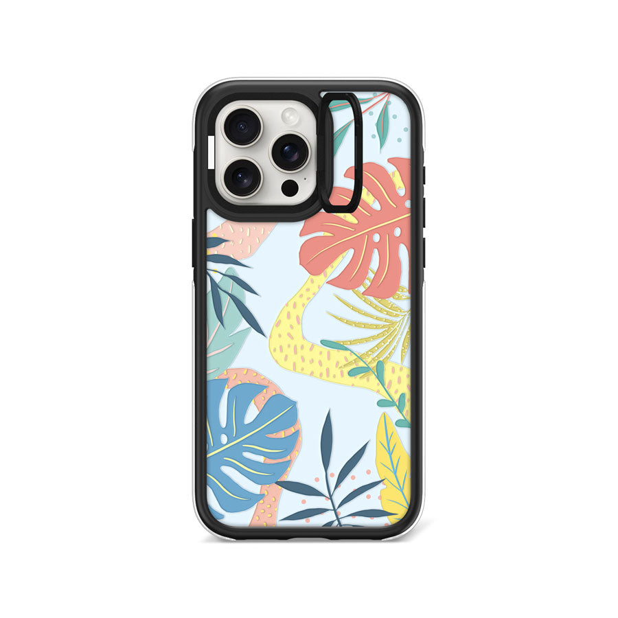 iPhone 15 Pro Max Tropical Summer III Camera Ring Kickstand Case - CORECOLOUR