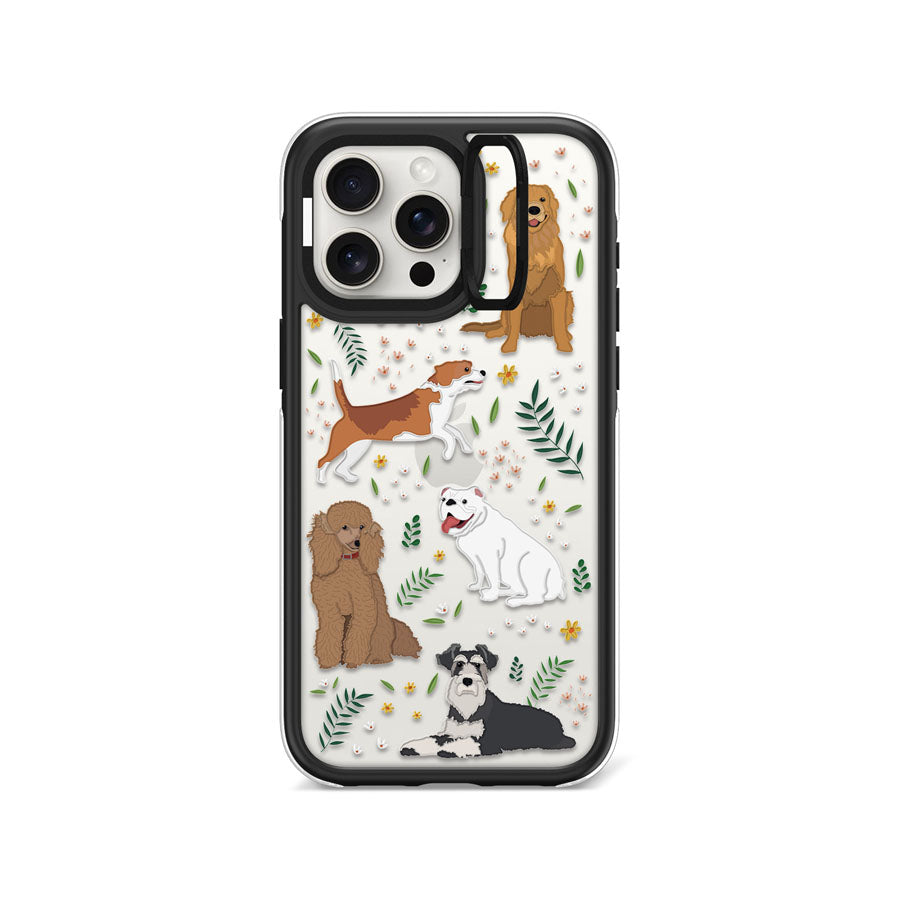 iPhone 15 Pro Max Paw-sitive Pals Camera Ring Kickstand Case - CORECOLOUR