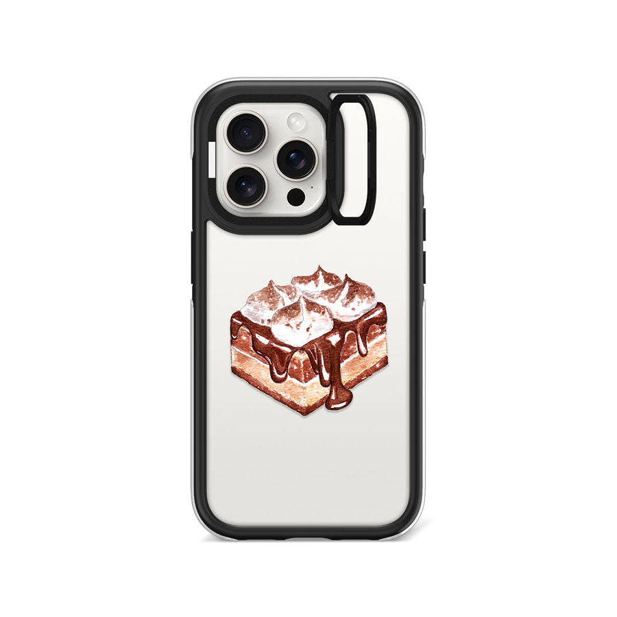 iPhone 15 Pro Cocoa Delight Camera Ring Kickstand Case - CORECOLOUR