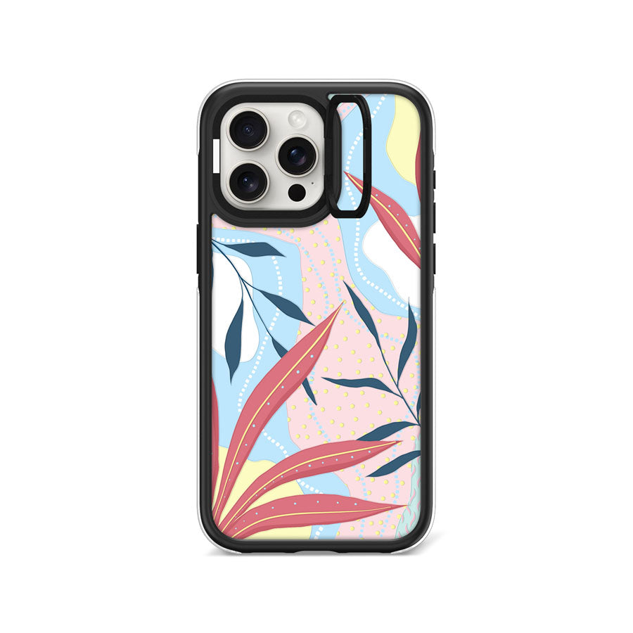 iPhone 15 Pro Max Tropical Summer II Camera Ring Kickstand Case - CORECOLOUR