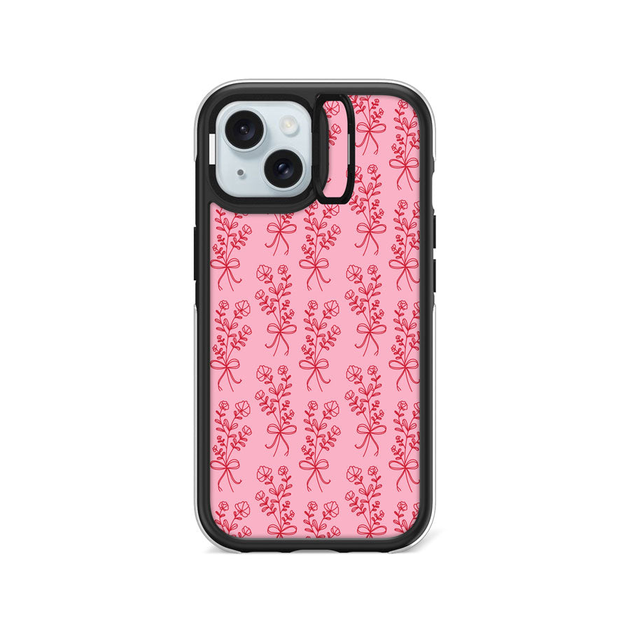 iPhone 15 Bliss Blossoms II Camera Ring Kickstand Case - CORECOLOUR