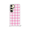 Samsung Galaxy S24 Pink Houndstooth Phone Case - CORECOLOUR
