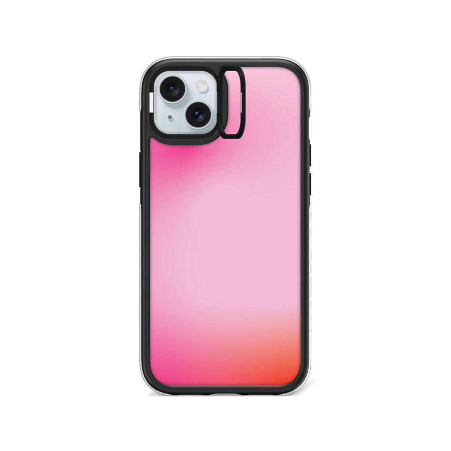 iPhone 15 Plus Rose Radiance Camera Ring Kickstand Case - CORECOLOUR