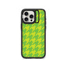 iPhone 15 Pro Max Green Houndstooth Camera Ring Kickstand Case - CORECOLOUR