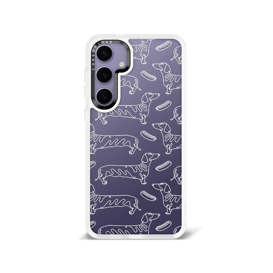 Samsung Galaxy S24+ Sausage Dog Minimal Line Phone Case - CORECOLOUR