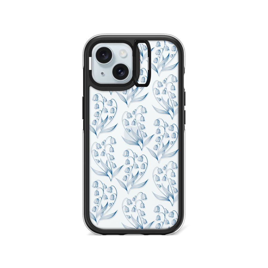 iPhone 15 Bluebell Camera Ring Kickstand Case - CORECOLOUR