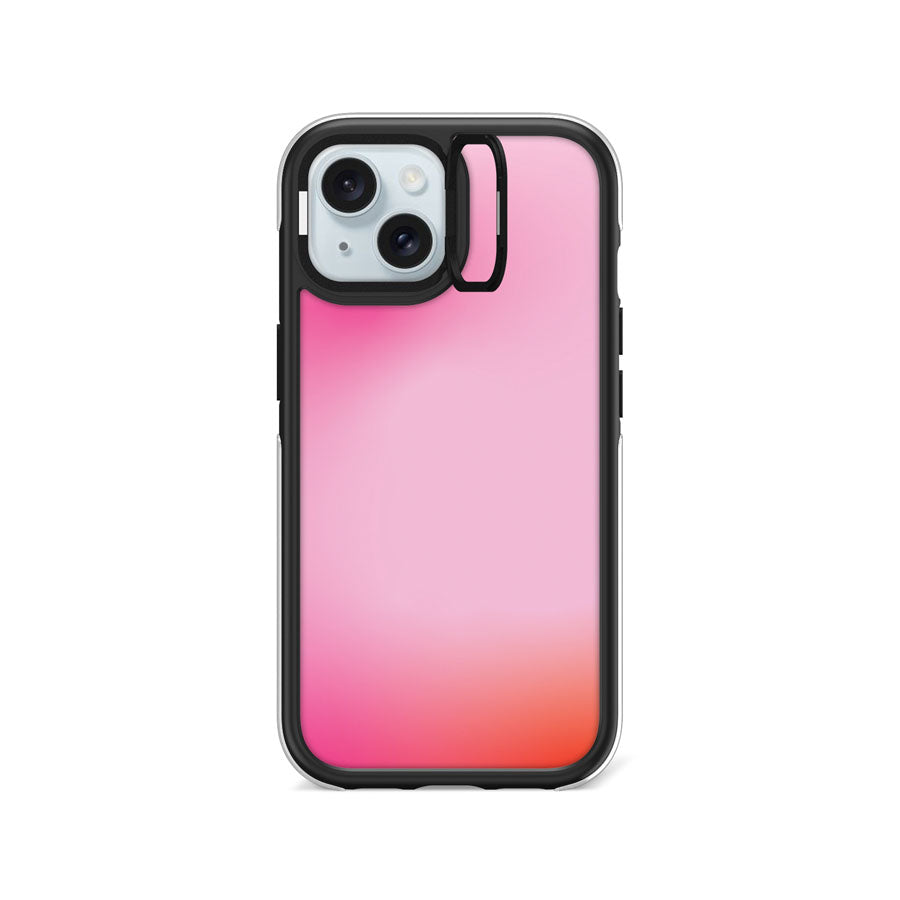iPhone 15 Rose Radiance Camera Ring Kickstand Case - CORECOLOUR