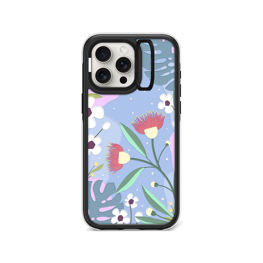 iPhone 15 Pro Max Eucalyptus Flower Camera Ring Kickstand Case - CORECOLOUR