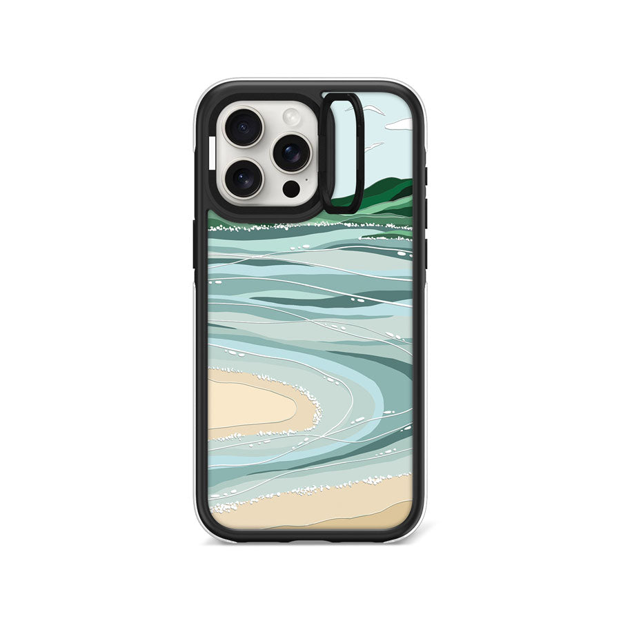iPhone 15 Pro Max Whitehaven Beach Camera Ring Kickstand Case - CORECOLOUR